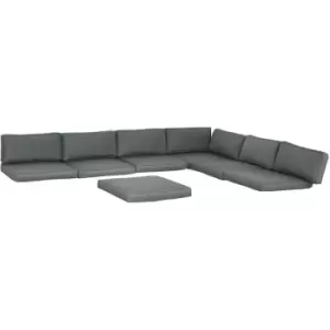 Image of Outsunny Replacement Cushions for Outdoor Furniture Garden Seat Cushion Pad - Grey