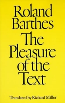 Image of The Pleasure of the Text by Roland Barthes Paperback
