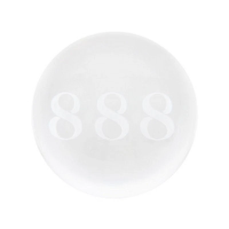 Image of Something Different Something Different 888 Angel Number Crystal Ball in Clear Clear One Size Unisex 5063693744700