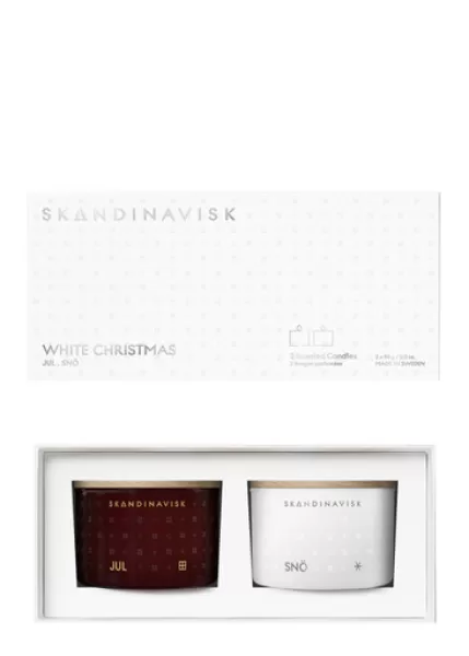 Image of Skandinavisk White Christmas Mini Candle Gift Set 90g x 2