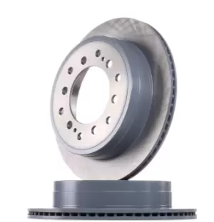 Image of FEBI BILSTEIN Brake disc 108393 Brake rotor,Brake discs TOYOTA,LEXUS,LAND CRUISER (KDJ12_, GRJ12_),LAND CRUISER 90 (_J9_)