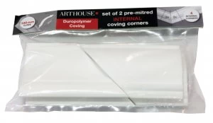 Image of Wickes Duropolymer Coving Internal Corner 100mm Pack 2