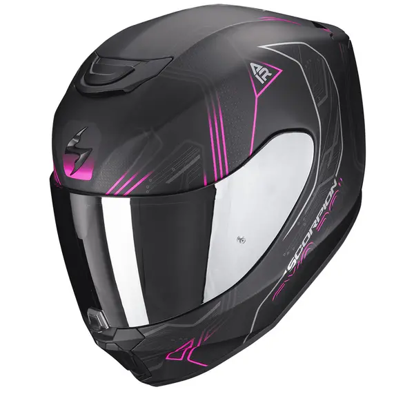 image of Scorpion Exo-391 Spada Matt Black-Pink Full Face Helmet L