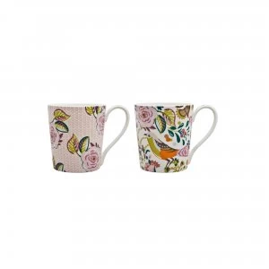 Denby Monsoon Calista Cream Mug Collection 2 Piece Set