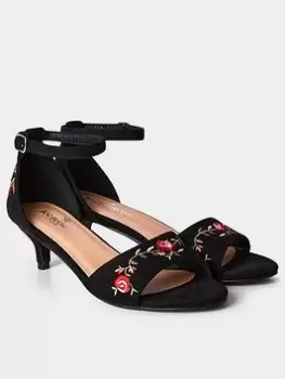 image of Joe Browns Joe Browns Latino Nights Embroidered Shoe Black Multi, Black, Size 4, Women