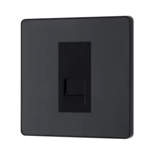 BG Evolve Matt Grey Single Master Telephone Socket - PCDMGBTM1B