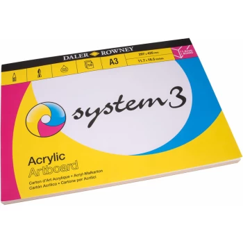 Image of Daler Rowney - Daler-Rowney System3 Artboard Pad A3 10 Sheets