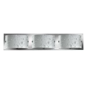 Image of 3 Light Outdoor Wall Light Polished Chrome IP44, G9