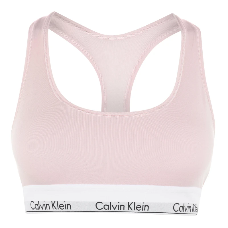 Image of Calvin Klein Modern Cotton Logo Bralette Nymphs Thigh2NT female 10 (S)