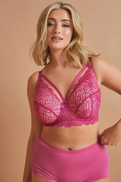 Image of Yours Padded Bra Pink