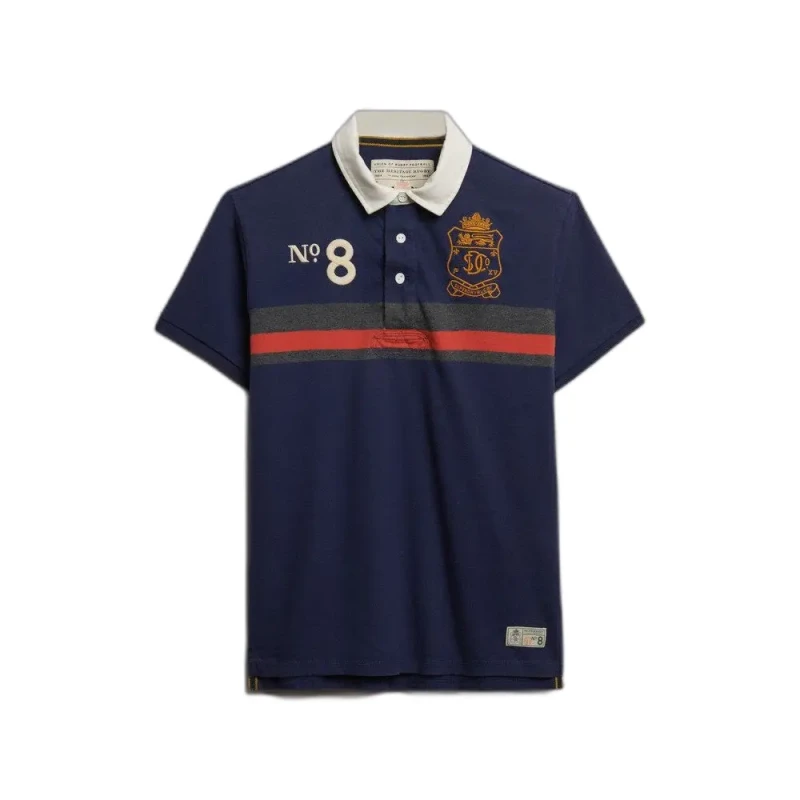 Image of Superdry Polo Superdry Emblem Jersey Bleu Male XL