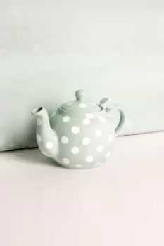Image of Farmhouse Teapot, Emerald/White Spot, Four Cup - 900ml Boxed