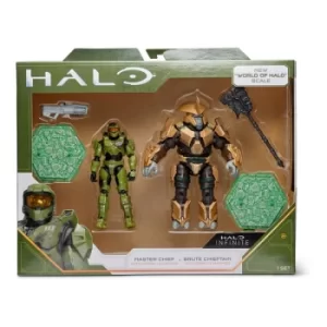 Image of Halo 3.75in Master Chief vs Brute Chieftain Figures