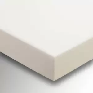 Image of Peacock Blue Hotel 220 Thread Count Plain Dye Single Fitted Sheet, Cashmere