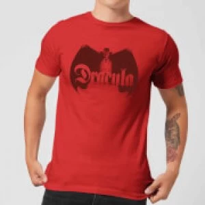 image of Universal Monsters Dracula Crest Mens T-Shirt - Red - L