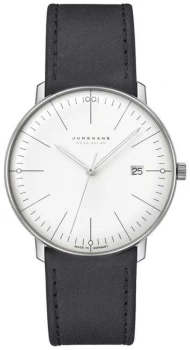 Image of Junghans Max Bill MEGA Solar Leather Strap 59/2020.04 Watch