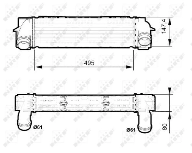 Image of NRF 30524 Intercooler Intercooler,charger (468)
