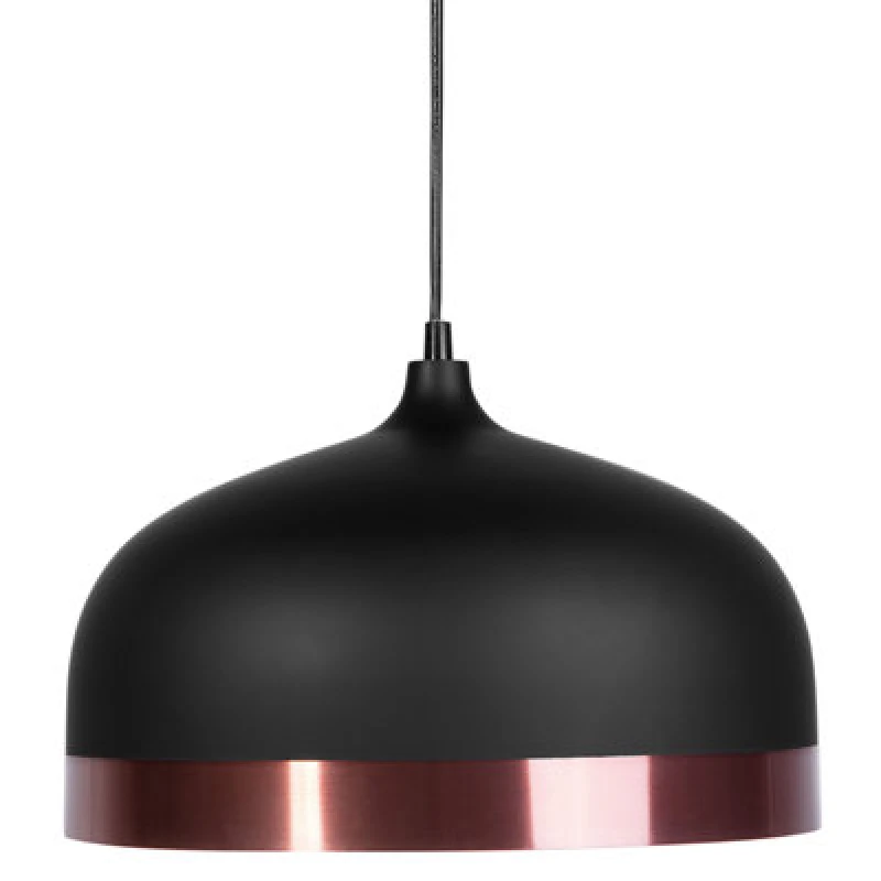 Image of Beliani Pendant Lamp Parina Metal Black