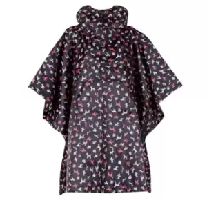 Image of Barbour Multi Dog-Print Poncho - Blue