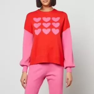 Image of Never Fully Dressed Womens Hearts Delight Jumper - Multi - XL