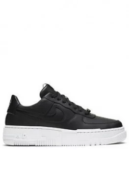 image of Nike Air Force 1 Pixel Trainer - Black/White, Size 4, Women