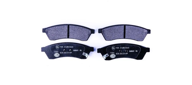 Image of HELLA Brake pad set HELLA 8DB 355 014-491