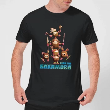 Image of Disney Moana Fear The Kakamora Mens T-Shirt - Black - 3XL - Black