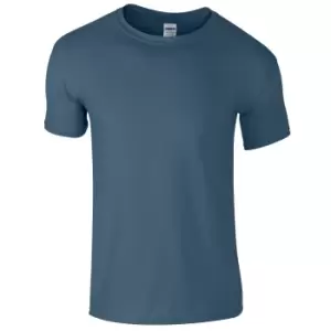 Gildan Mens Short Sleeve Soft-Style T-Shirt (3XL) (Indigo Blue)