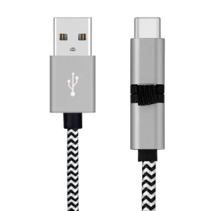 image of Momax Elite Link 2 in 1 Cable (USB To Type-C and Micro) (1m) DTC4D - Black