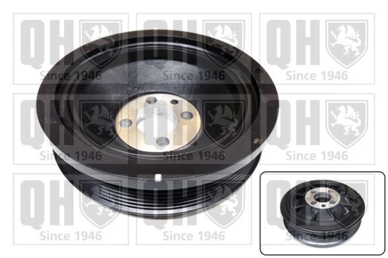 Image of QUINTON HAZELL Crankshaft pulley QUINTON HAZELL QCD153