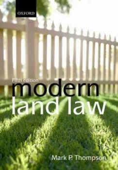 Image of Modern Land Law by Mark P Thompson Paperback