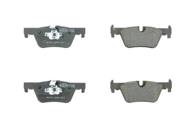 Image of AISIN BPBM-2013 Brake pad set Premium ADVICS by AISIN prepared for wear warning indicator Brake Pad Set,disc brake (402)