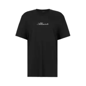 Image of AllSaints AllSaints Vita Boyfriend T-Shirt Womens - Black