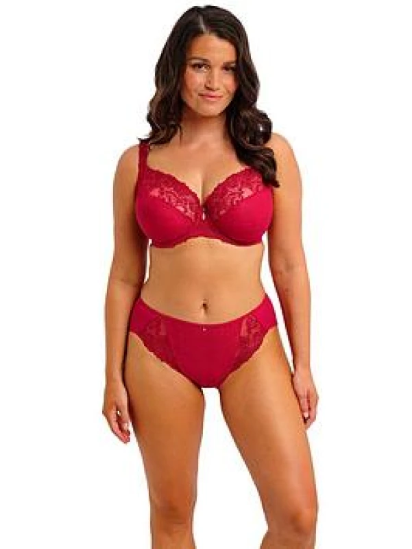 Image of Fantasie Womens Portia Side Support Bra in Red Size: 36D Red Female 36D