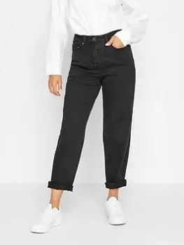 Image of PixieGirl Petite Mom Jean Black 27" - Black, Size 12, Women