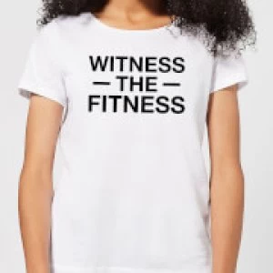 Image of Witness the Fitness Womens T-Shirt - White - 5XL