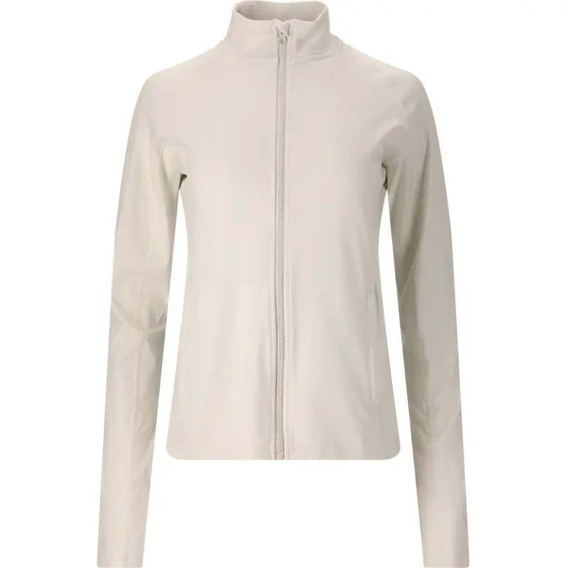 Image of Athlecia Womens zip-up training jacket Athlecia Krosa Beige Female 34