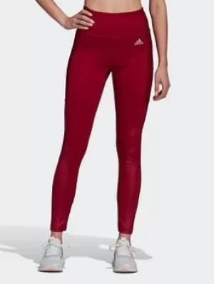 Image of adidas X Zoe Saldana Sport Leggings, Red, Size L, Women