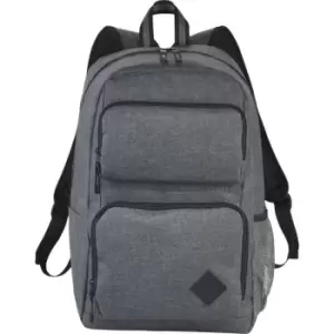 image of Avenue Graphite Deluxe 15.6" Laptop Backpack (29 x 16.5 x 45cm) (Heather Grey) - Heather Grey