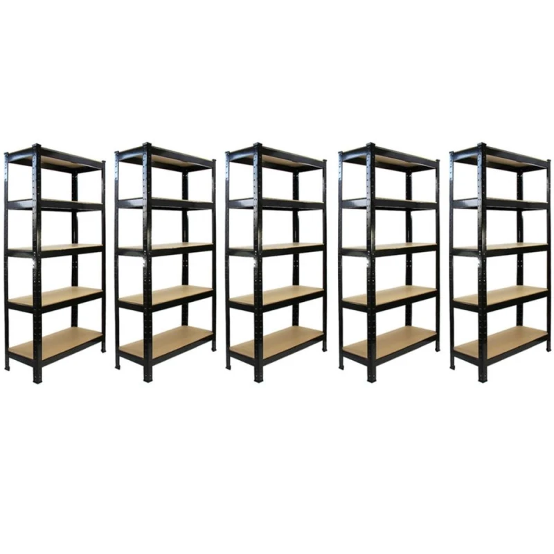 Image of MONSTER RACKING Monster Shop - 2 x Blue Racking Bay Unit 5 Tier Heavy Duty Steel Metal 150kg 5055986121008