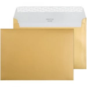 Image of Blake Envelope C5 130gsm Metallic Gold Peel and Seal Pack of 25