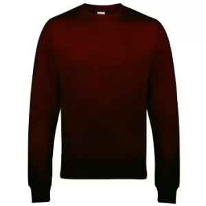 Image of AWDis Just Hoods AWDis Unisex Crew Neck Plain Sweatshirt (280 GSM) (S) (Hot Chocolate)