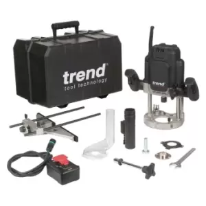 Image of Trend T14EK 2300W Variable Speed Router 80mm Plunge Depth Table Compatible 240V