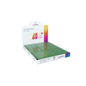 Image of Gamegenic Sideloading 18-Pocket Pages - 50 Sheets Included - Green