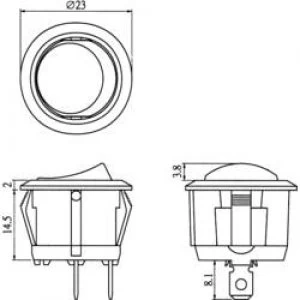 Image of Toggle switch 250 V AC 6 A 1 x OnOn SCI 28430C608