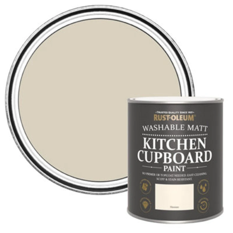 Image of Rust-Oleum Hessian Matt Kitchen Cupboard Paint, 750Ml
