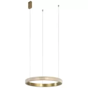 Image of Merano - Columbia 45cm Integrated LED Pendant Ceiling Light Antique Brass Aluminium LED 18W 1020Lm 3000K