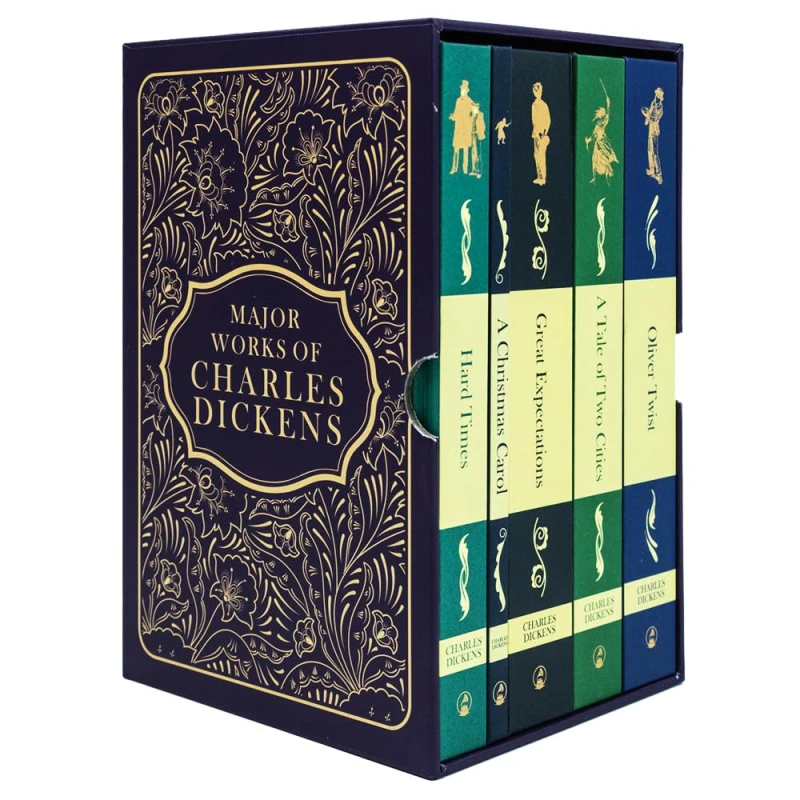 Image of Major Works Of Charles Dickens 5 Book Set Featuring Great Expectations And A Tale Of Two Cities Charles Dickens Books