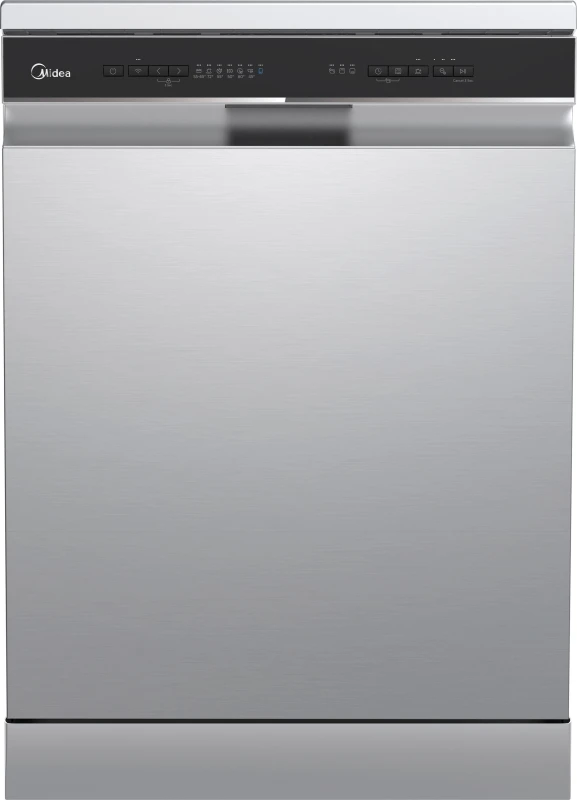 Image of Midea MDWEF1433D(SS)-WG-UK WiFi Connected Full Size Dishwasher - Stainless Steel - C Rated