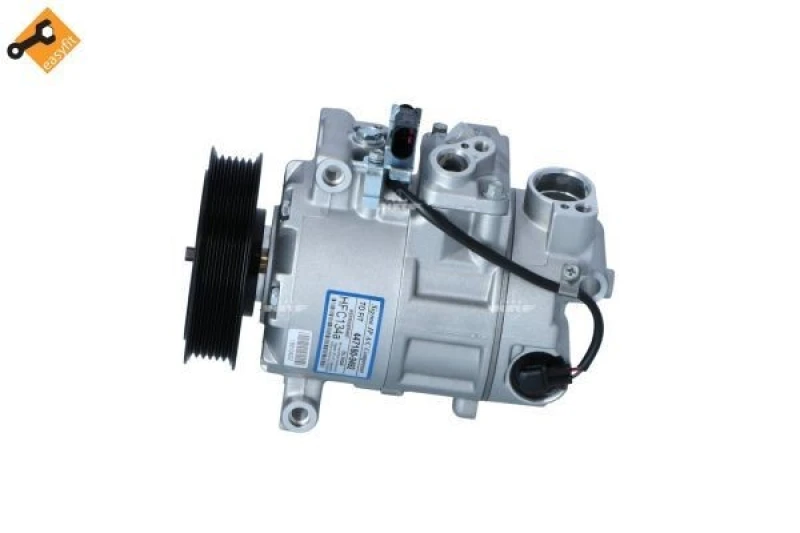 Image of NRF 32229 AC Compressor EASY FIT PAG 46, with PAG compressor oil, with gaskets/seals Compressor,air conditioning (447)